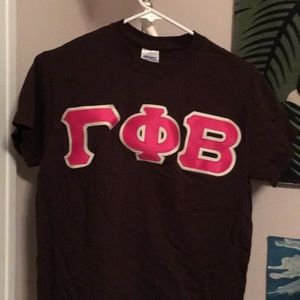 gamma phi beta lettered tee